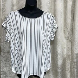 AUW striped blouse 2X